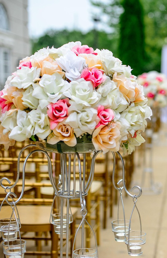 wedding aisle event decor